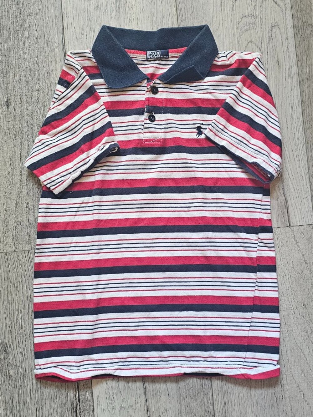 Vintage Polo Ralph Lauren Striped Short Sleeve Polo Shirt • Size XS